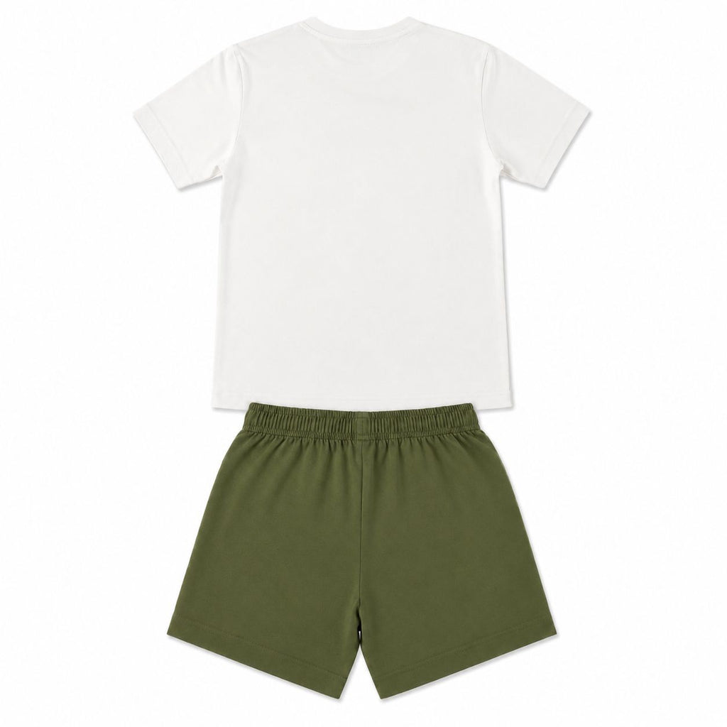 Completo estivo Champion t-shirt manica corta e costume mare coordinato