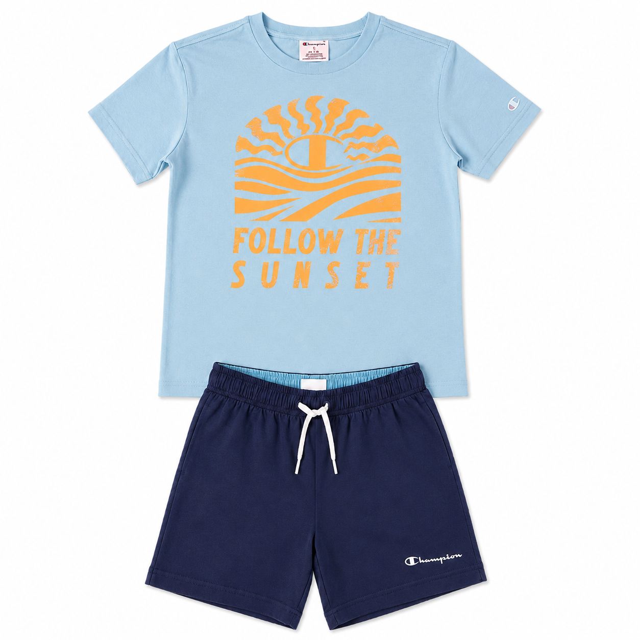 Completo Mare Bambino Champion Maglietta e costume coordinato